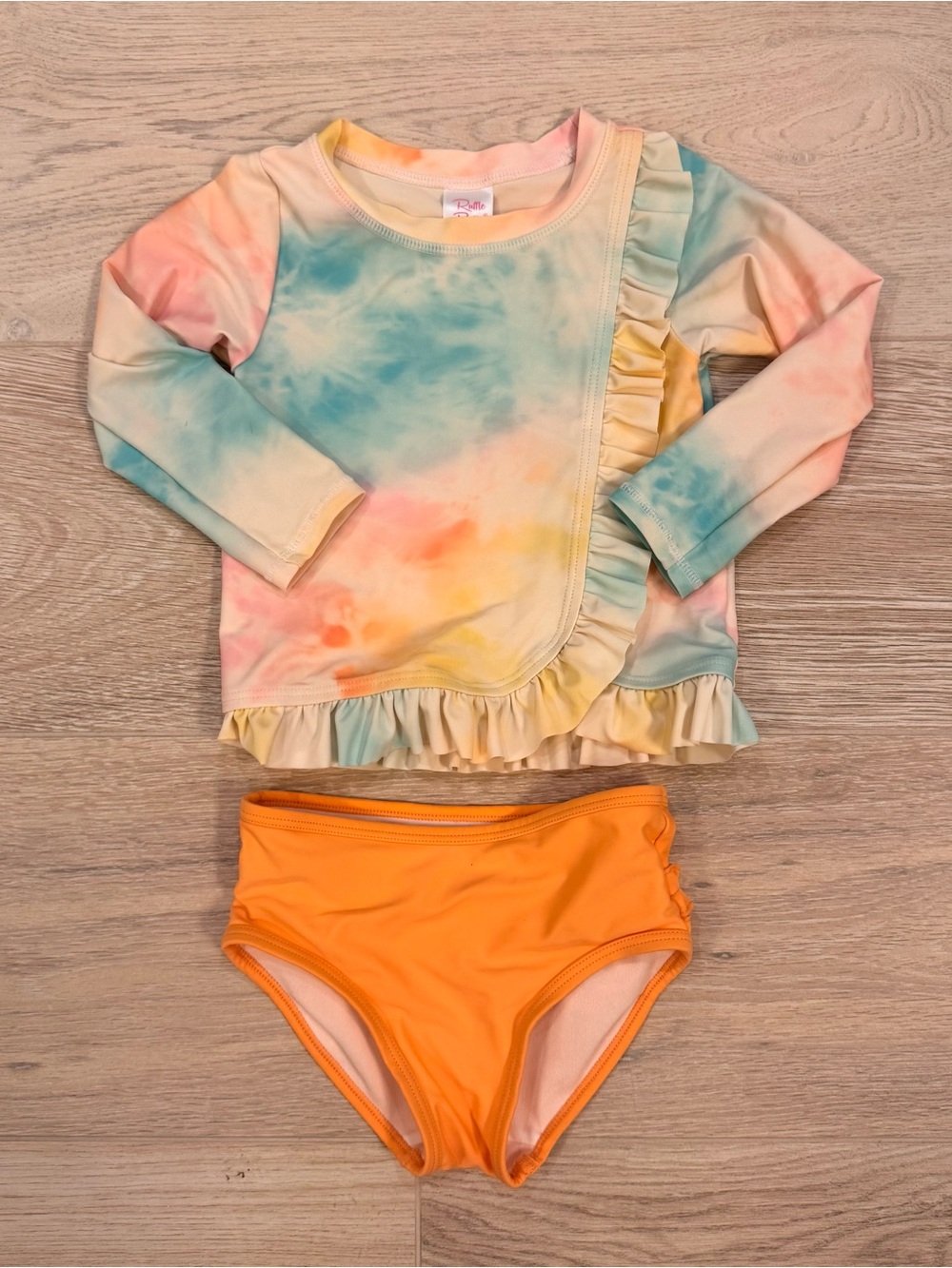 RuffleButts Two Piece Tie Dye Swimsuit - 2T